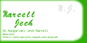 marcell jech business card